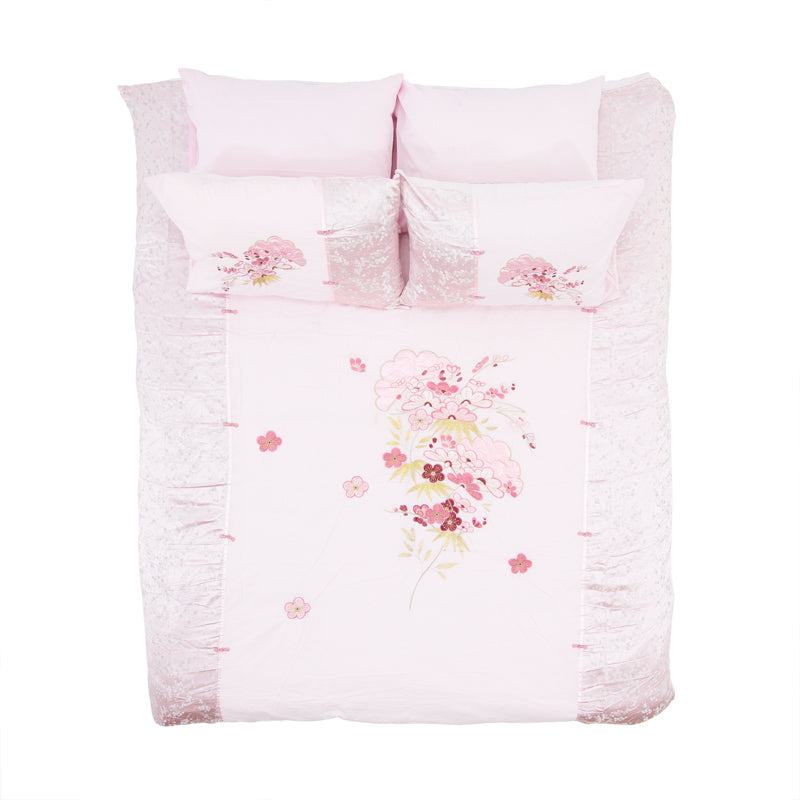 Lenjerie Printata Spring Rain Sheer Pink