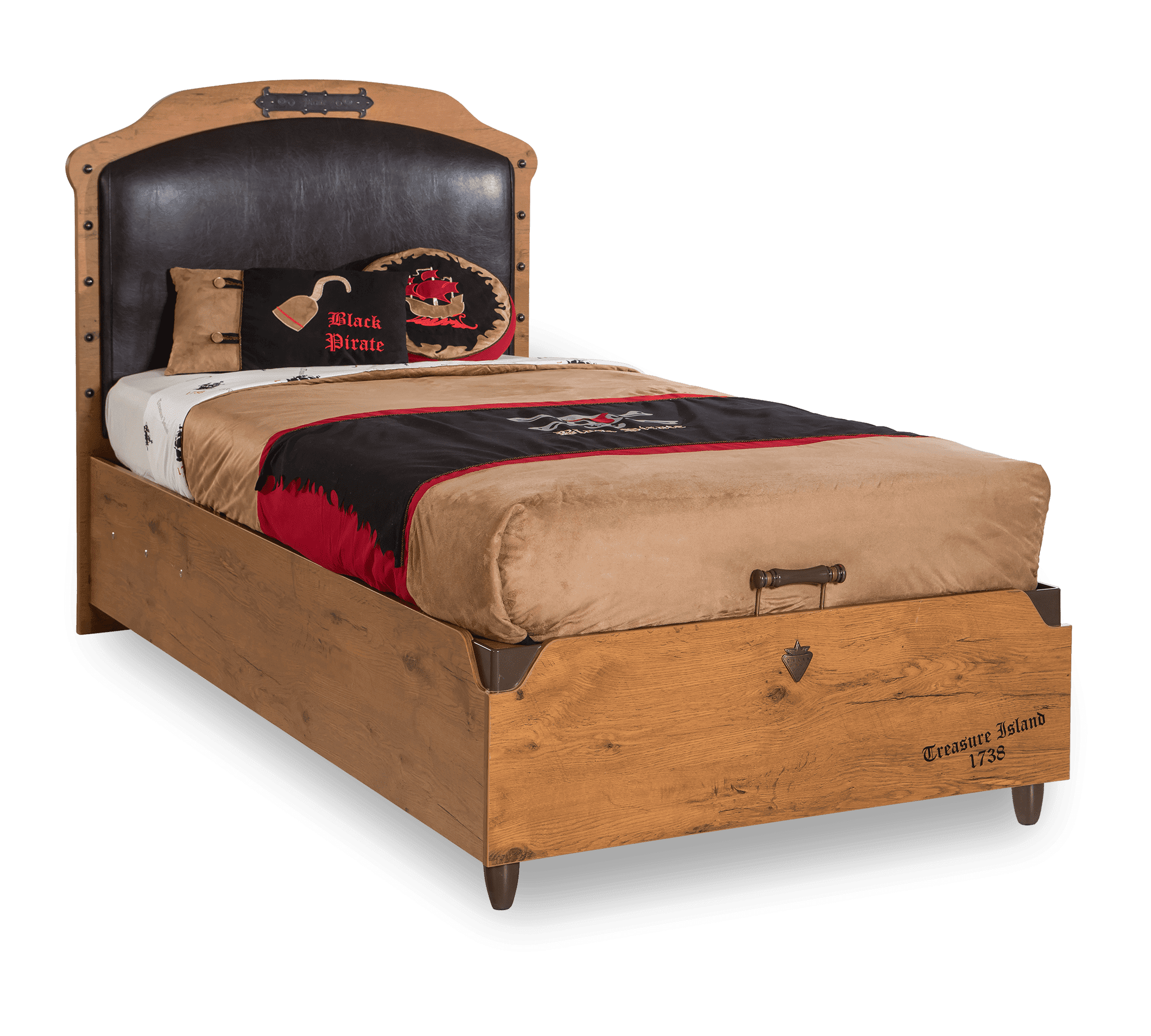 Pat cu lada Black Pirate-Model 1