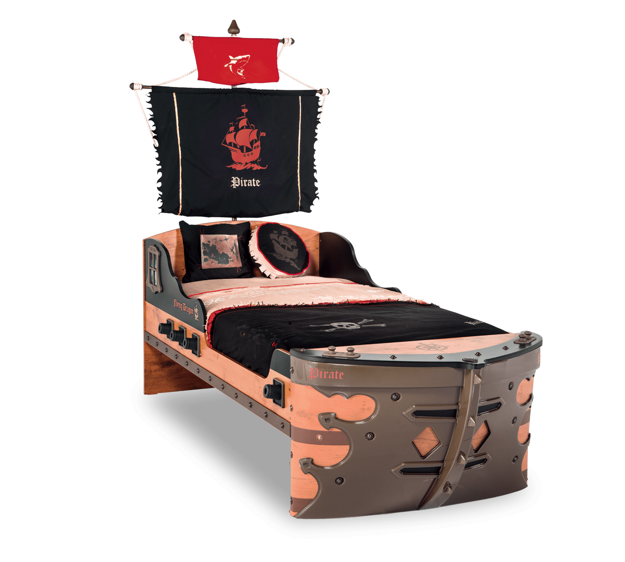 Pat single Black Pirate-Tip corabie