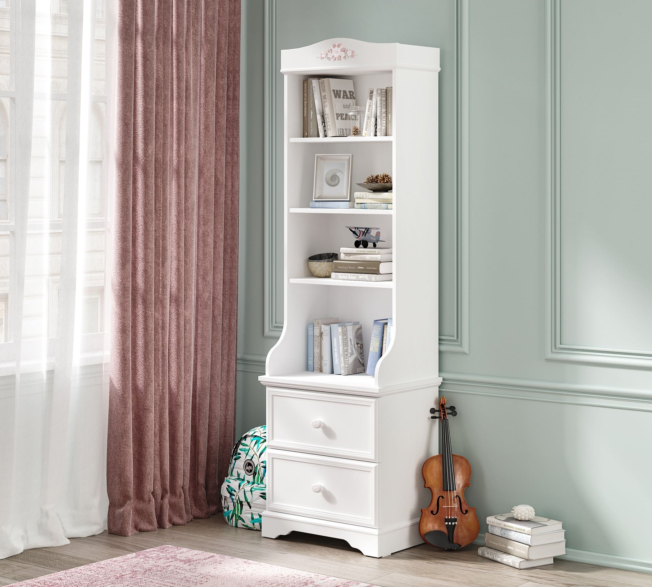 Biblioteca Rustic White