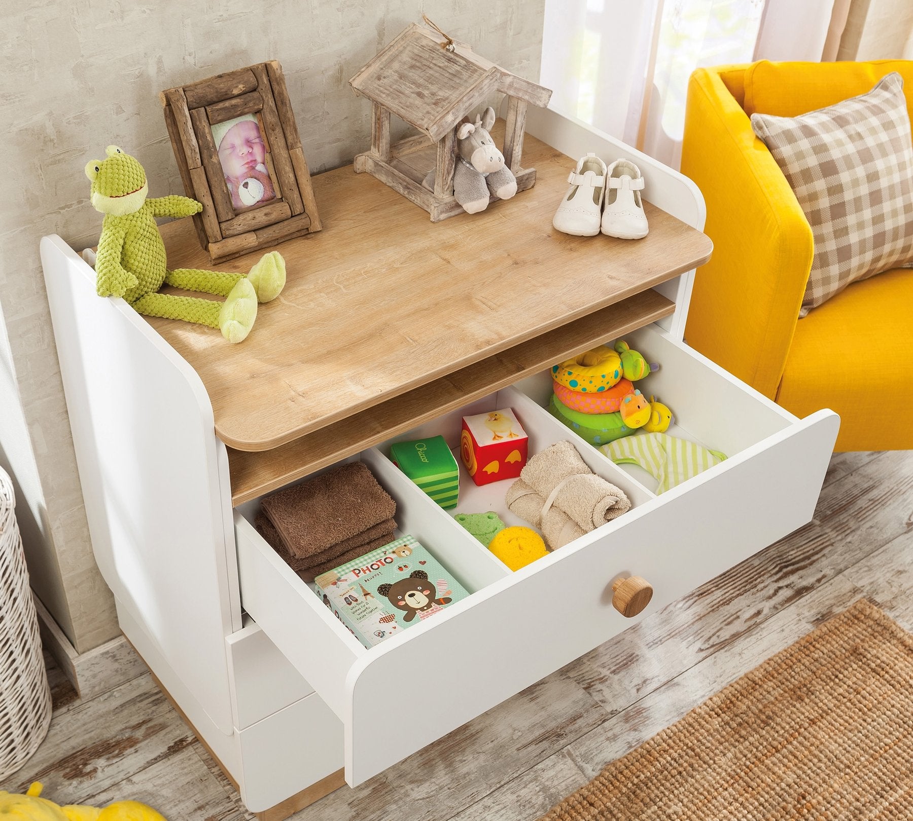 Comoda 3 sertare Baby Natura
