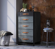 Comoda 5 sertare Dark Metal