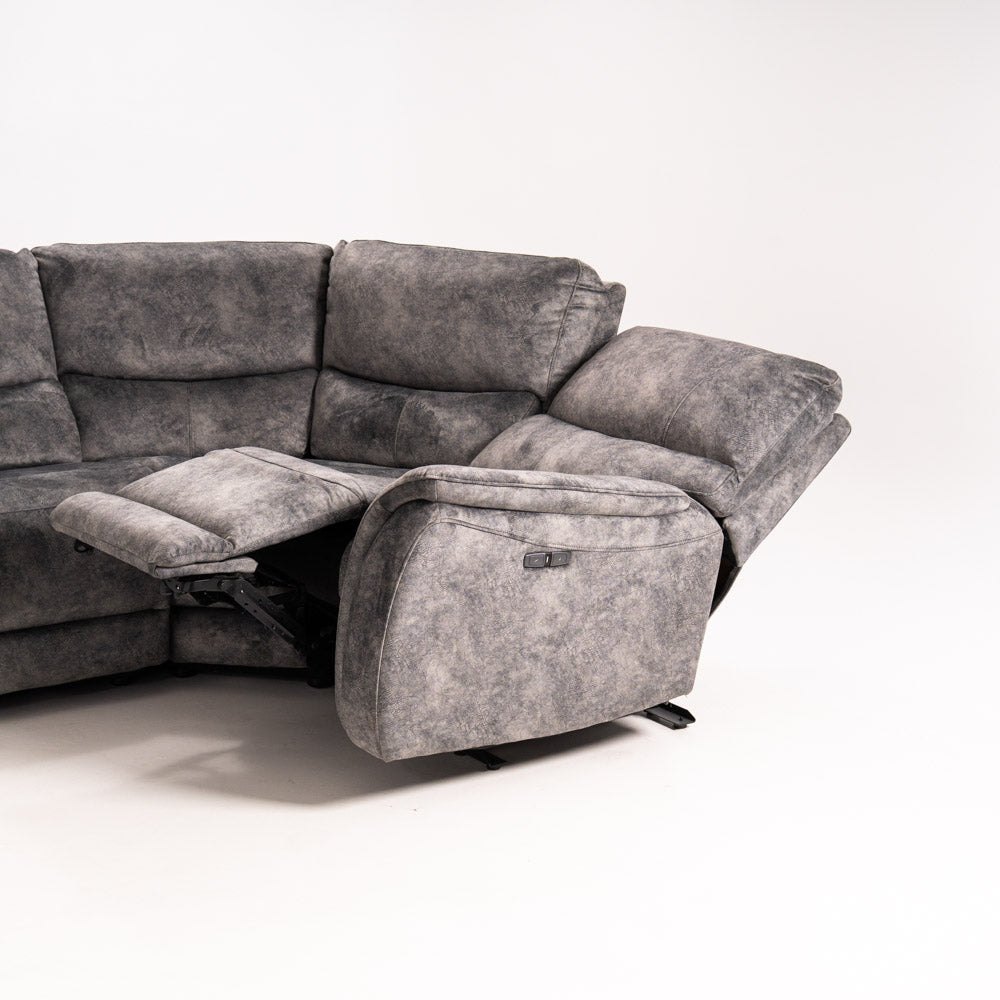 Colțar Recliner Electric Axel Stofă