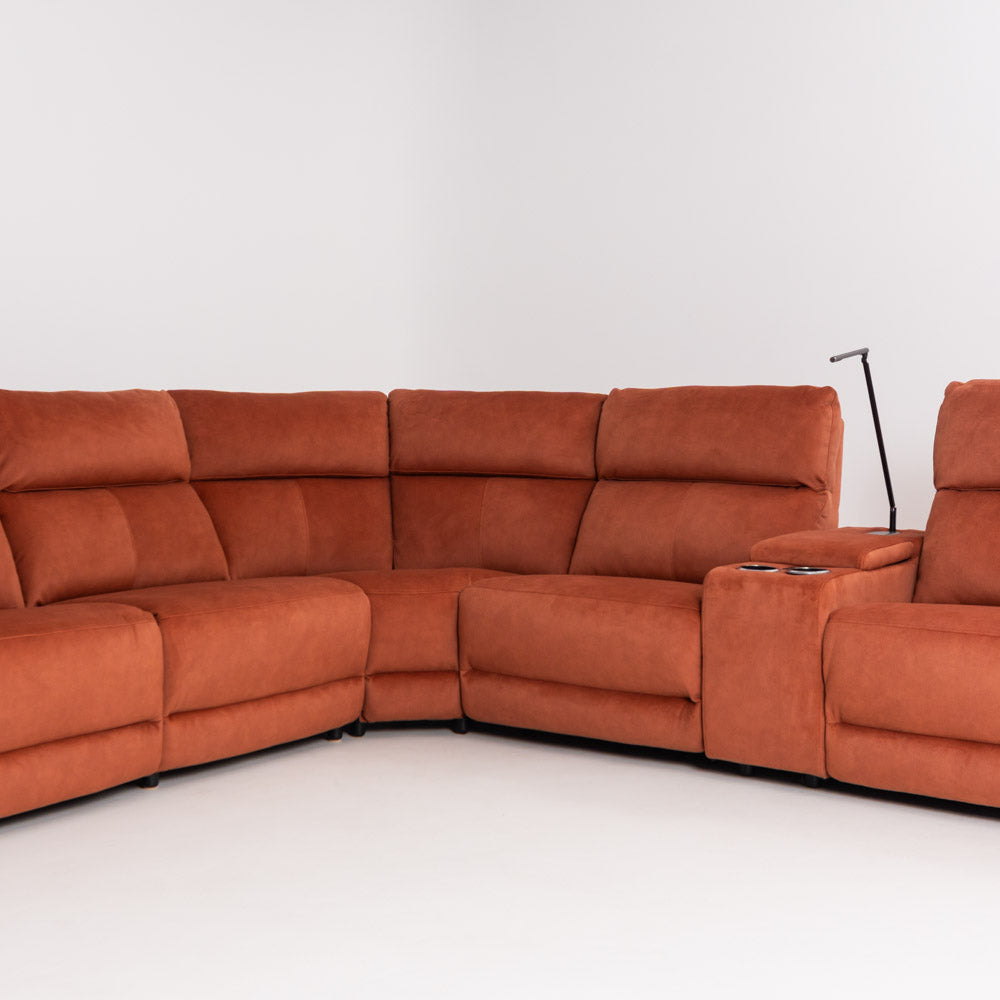 Colțar Recliner Electric Luna Stofă