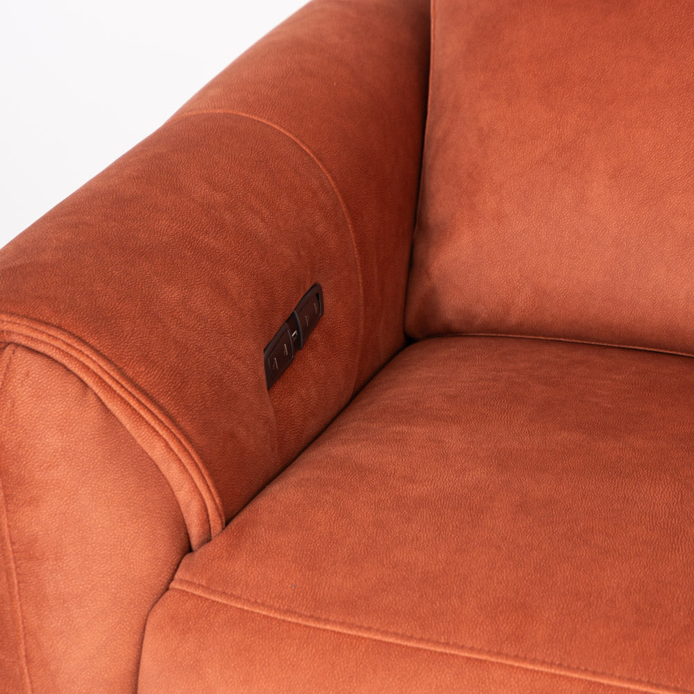 Colțar Recliner Electric Luna Stofă