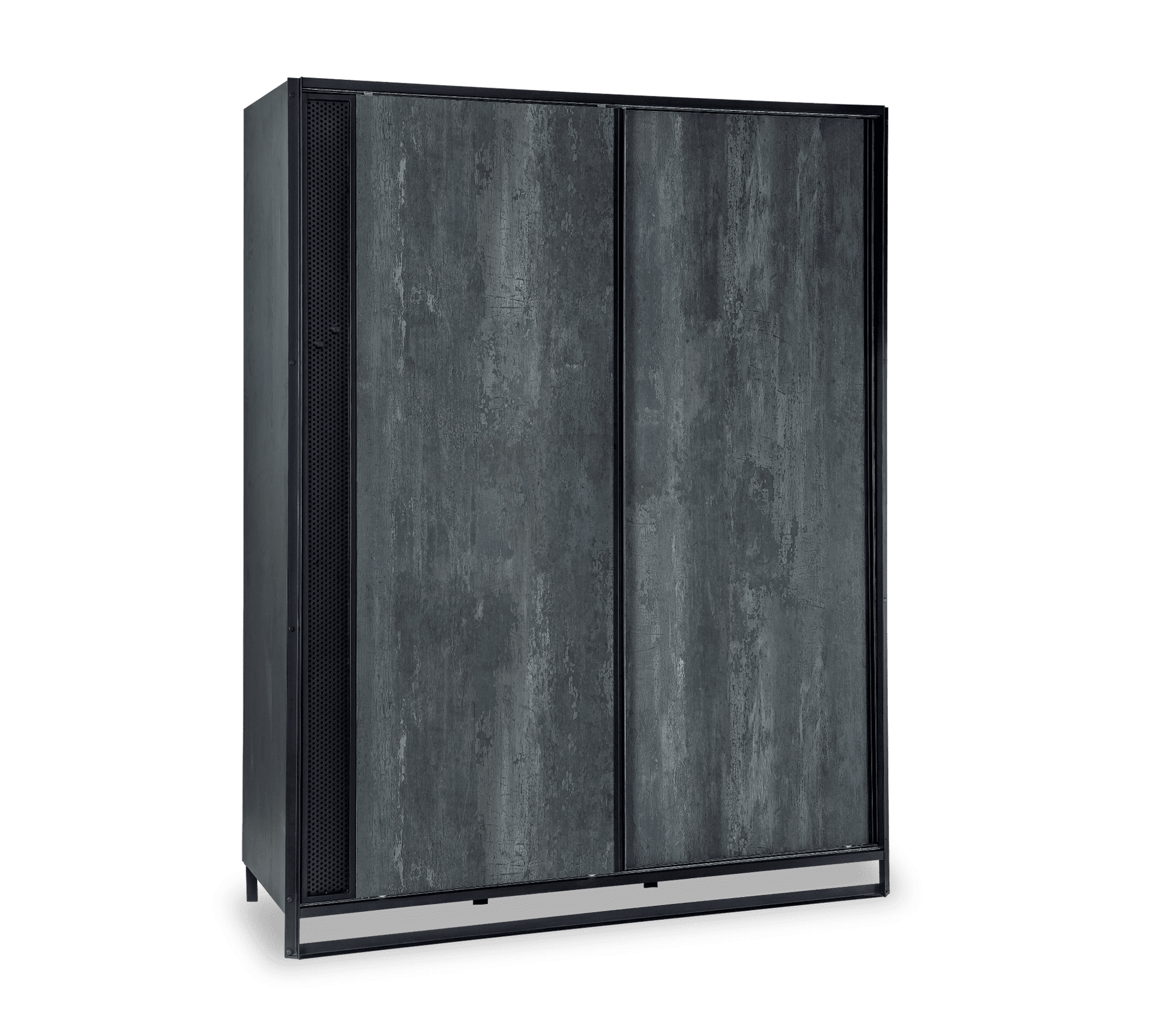 Dulap 2 usi glisante Dark Metal