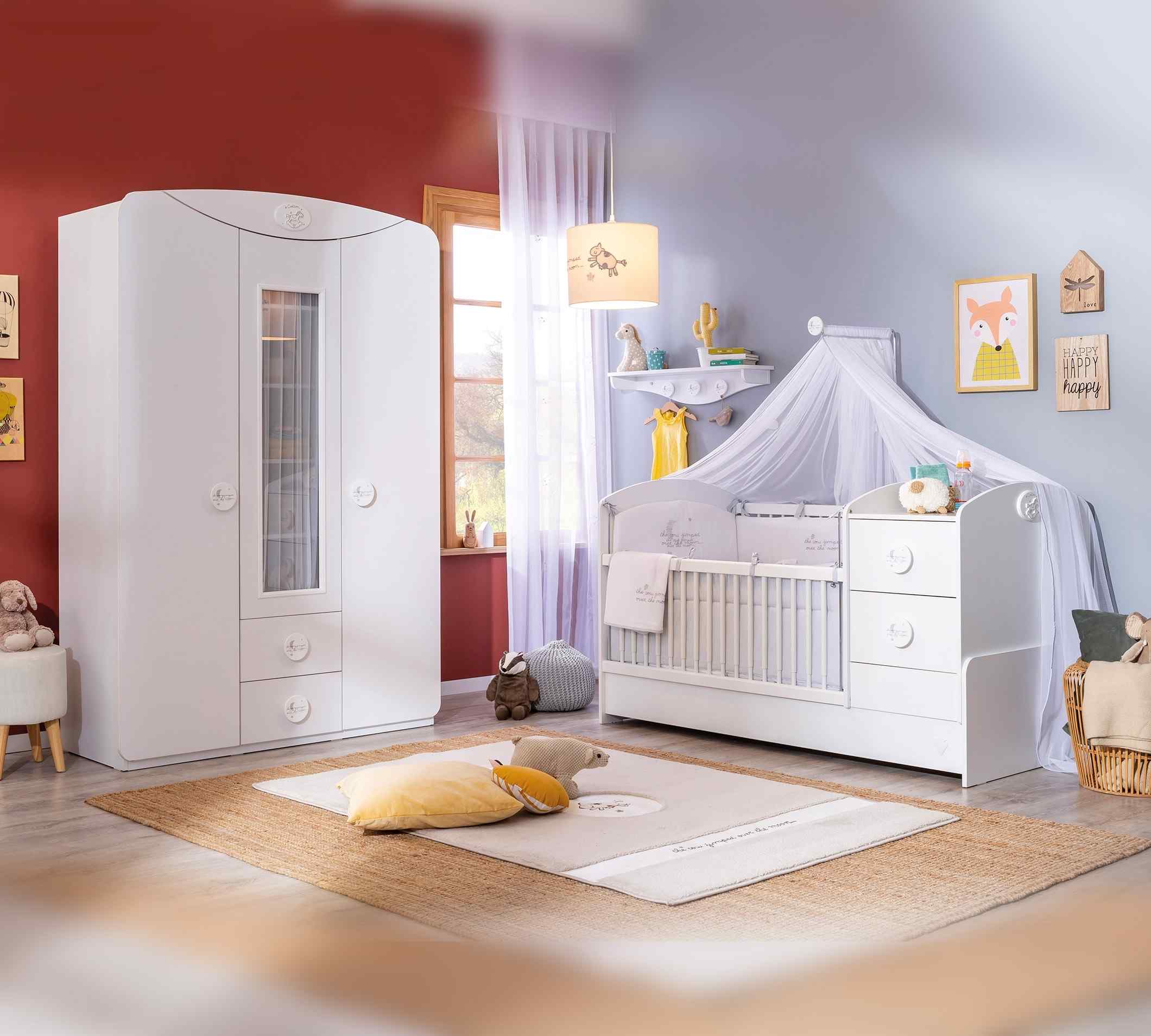 Dulap 3 usi+2 sertare Baby Cotton