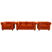 Set canapea 2L si fotolii Chesterfield