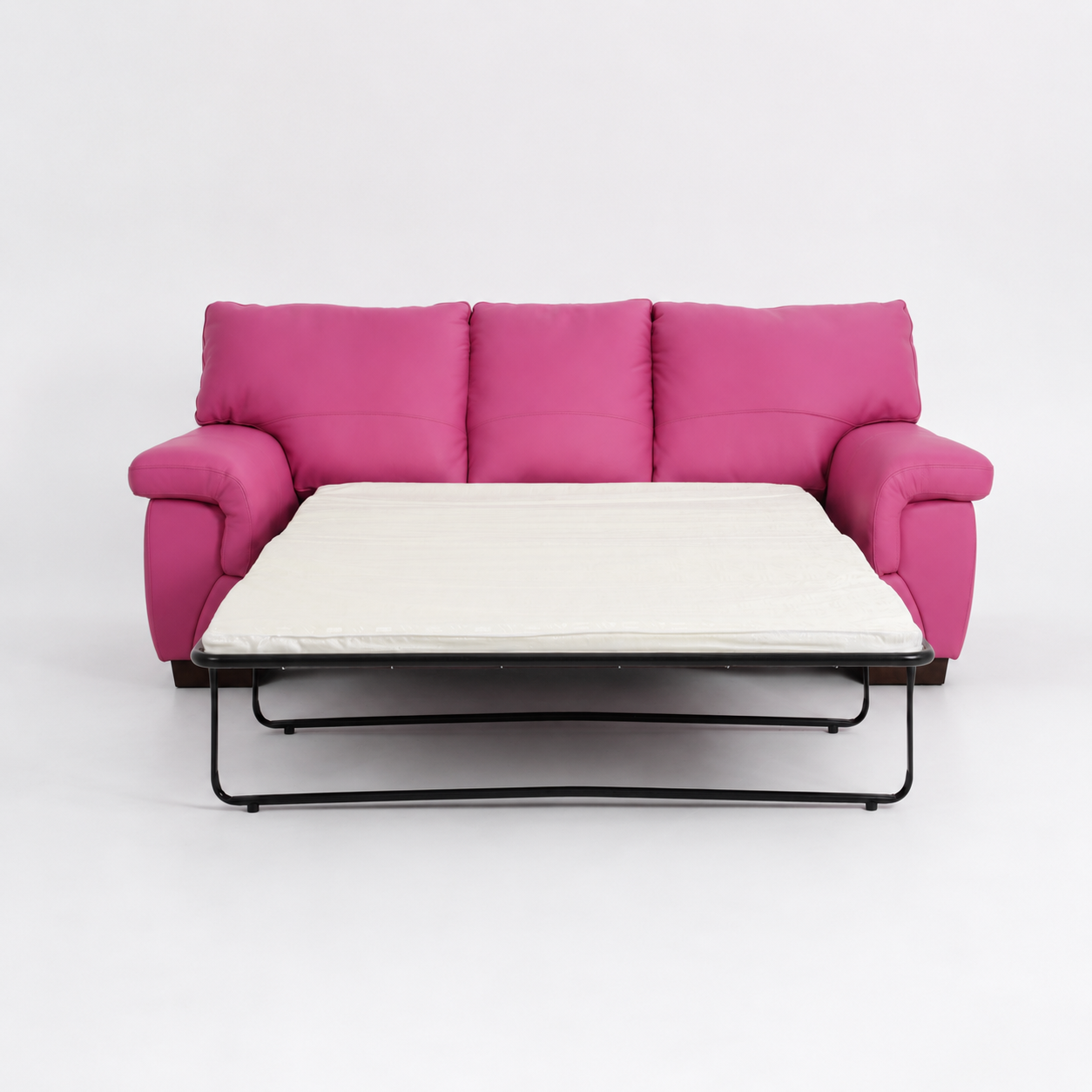 Canapea Berlin 3L Extensibilă Piele Prescott Roz