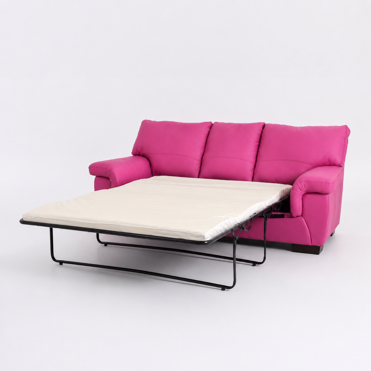 Canapea Berlin 3L Extensibilă Piele Prescott Roz