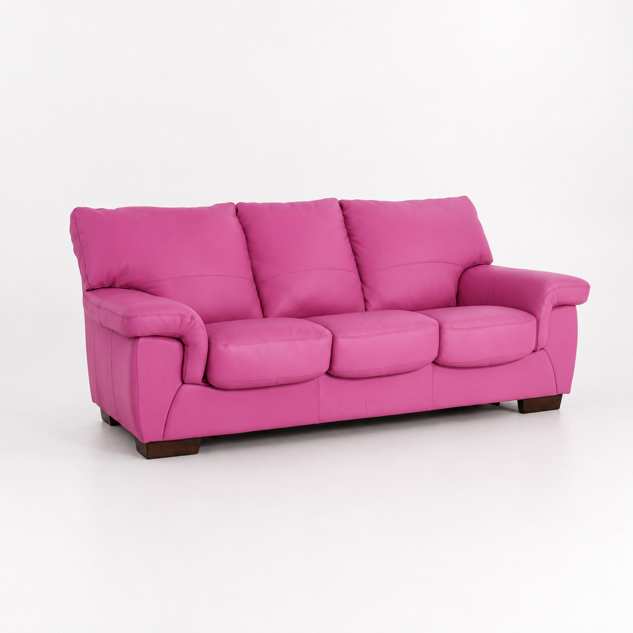 Canapea Berlin 3L Extensibilă Piele Prescott Roz